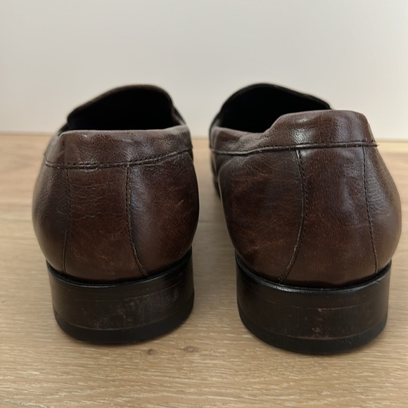 Suitsupply Brown Italian Leather Tassle Loafers Slip On Dress Shoes Size 10.5 - Picture 5 of 10